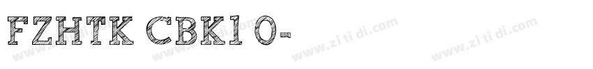 FZHTK CBK1 0字体转换